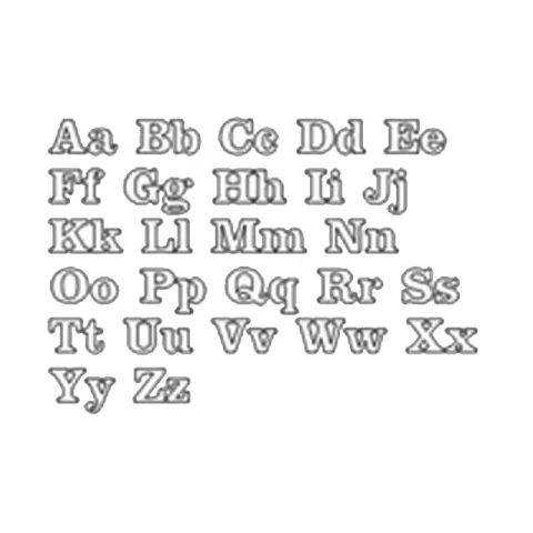 Namnhalsband med hänge i silver