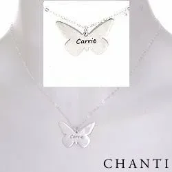 Silver Namnhalsband med hänge i silver