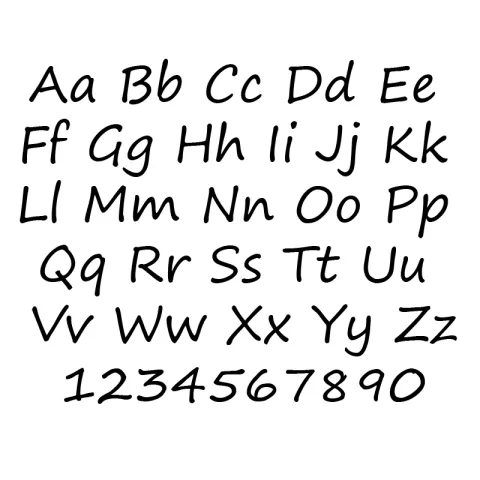 Silver Namnhalsband med hänge i silver