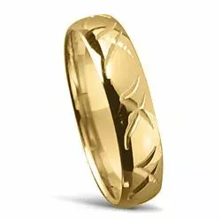 vigselsring i 14  karat guld