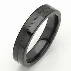 Vigselsring i svart stål