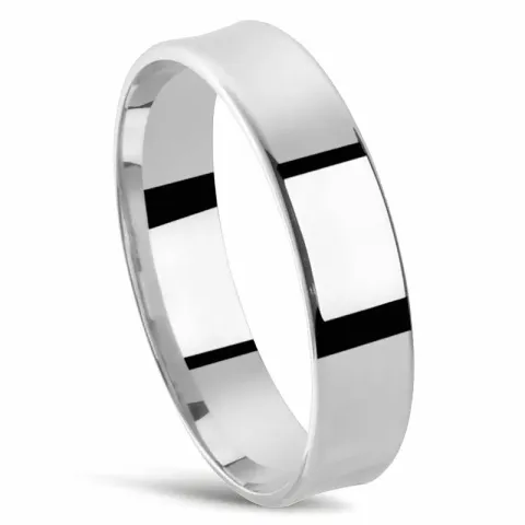 Slät Herring i 14  karat vitguld