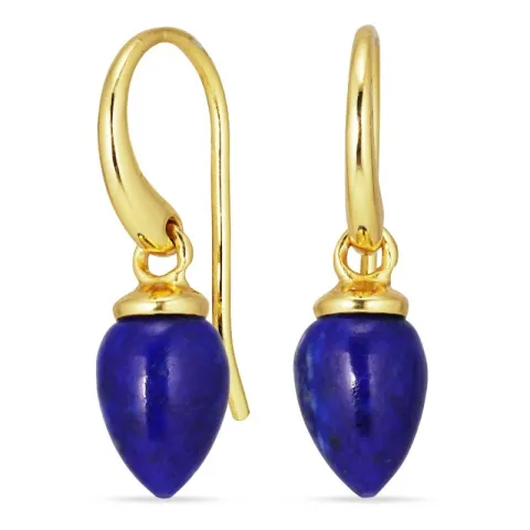 lapis lazuli örhängen i förgyllt silver - Loom Stones