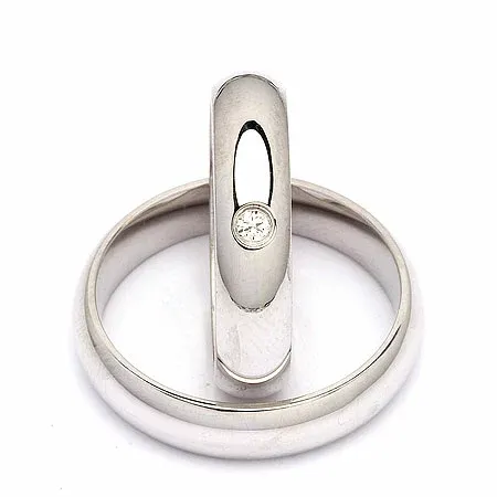 Vigselsringar i silver 0,05 ct