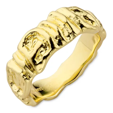 ring i förgylld mässing