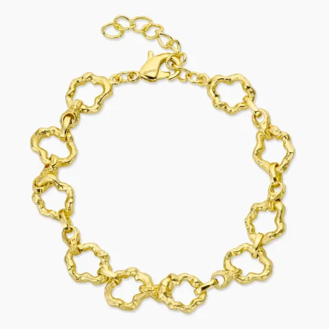 armband i förgylld mässing