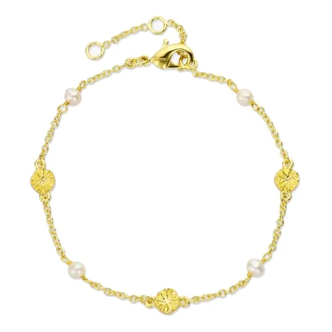 armband i förgylld mässing