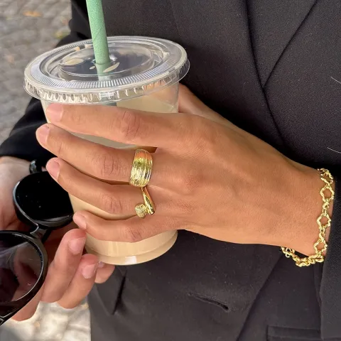 ring i förgylld mässing - Eliné