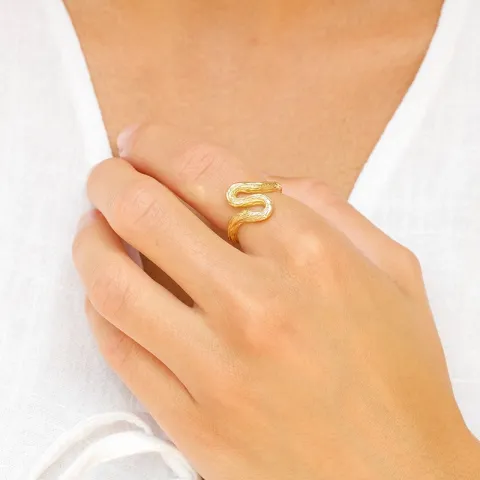 ring i förgylld mässing