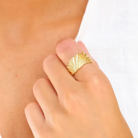 ring i förgylld mässing - Eliné