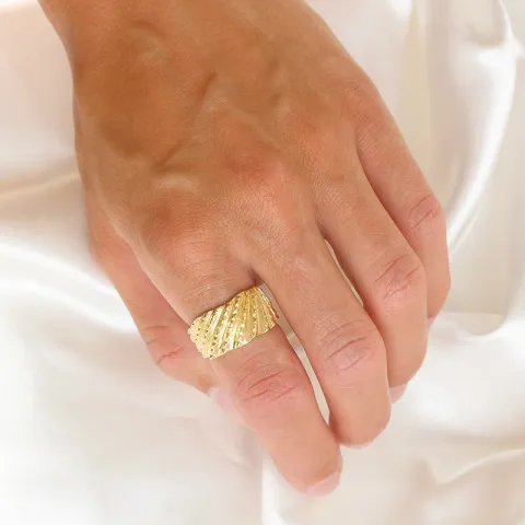 ring i förgylld mässing - Eliné