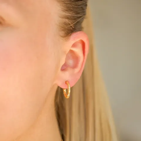 14 mm halvcreol i förgylld mässing - Eliné