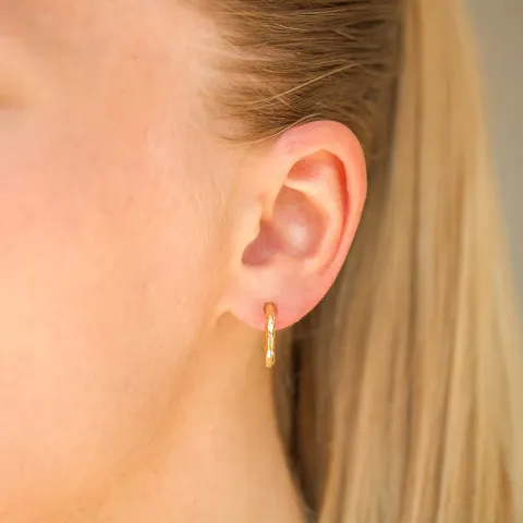 14 mm halvcreol i förgylld mässing - Eliné