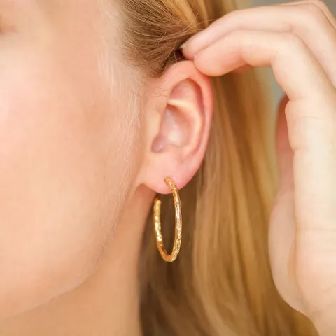 30 mm halvcreol i förgylld mässing