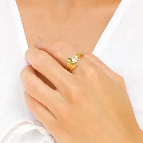 ring i förgylld mässing
