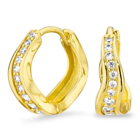 zirkon creol i förgylld mässing - Eliné