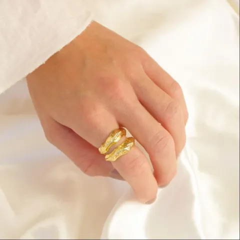 ring i förgylld mässing - Eliné