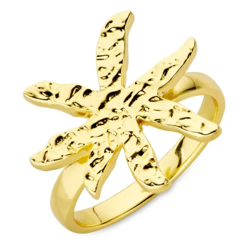 blommor ring i förgylld mässing - Eliné