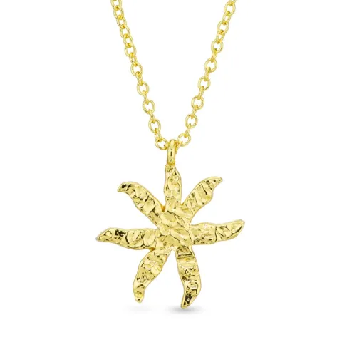 blommor halsband i förgylld mässing - Eliné