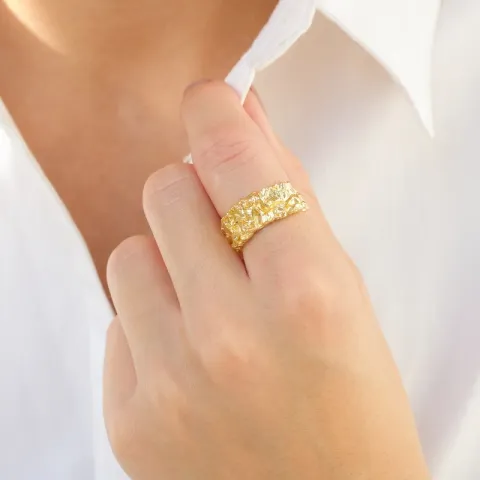 ring i förgylld mässing - Eliné
