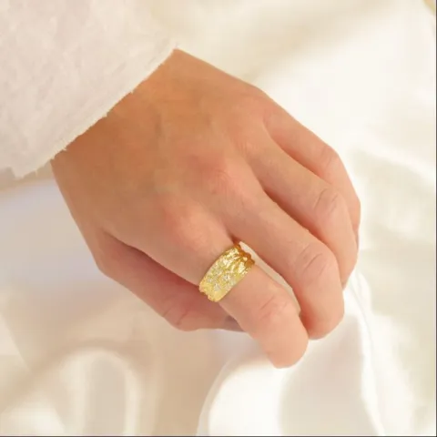 ring i förgylld mässing - Eliné