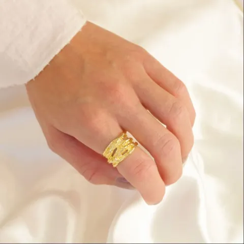 ring i förgylld mässing - Eliné