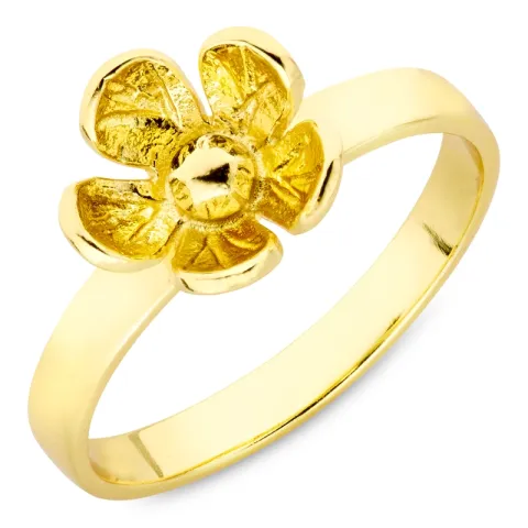 blommor ring i förgylld mässing - Eliné
