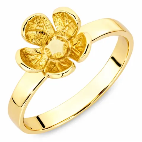 blommor ring i förgylld mässing - Eliné