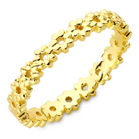 blommor ring i förgylld mässing - Eliné