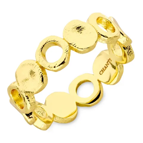 rund ring i förgylld mässing - Eliné