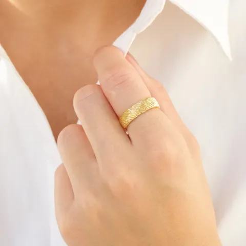 ring i förgylld mässing - Eliné