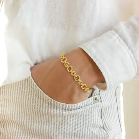 armband i förgylld mässing - Eliné
