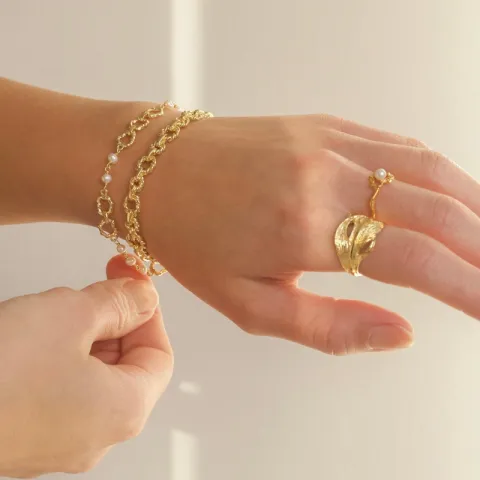 armband i förgylld mässing - Eliné