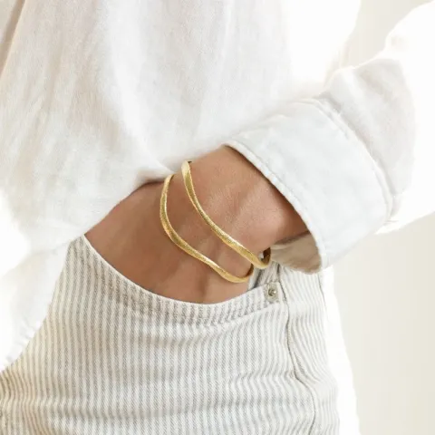 armring i förgylld mässing  x 21,8 mm  - Eliné