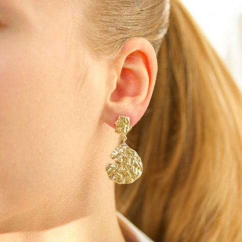 örhängen i förgylld mässing - Eliné