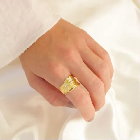 ring i förgylld mässing - Eliné
