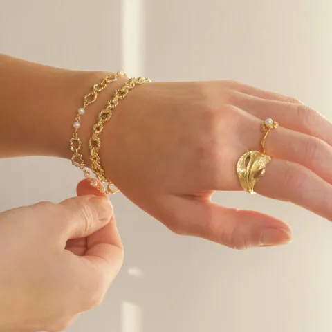 ring i förgylld mässing - Eliné