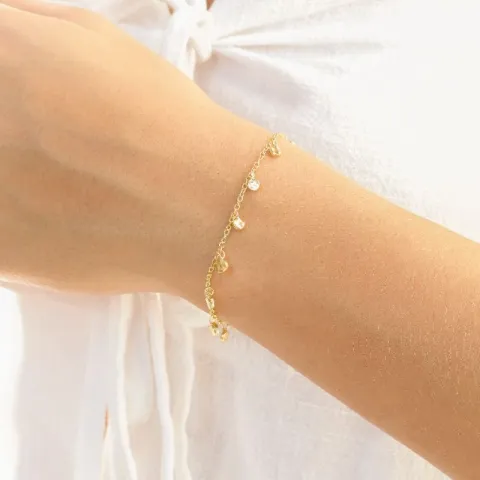 armband i förgylld mässing - Eliné