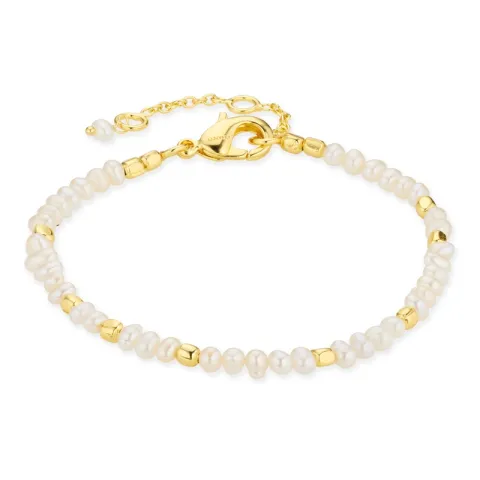 pärla armband i förgylld mässing - Eliné