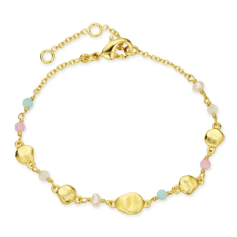 multifärgat armband i förgylld mässing - Eliné