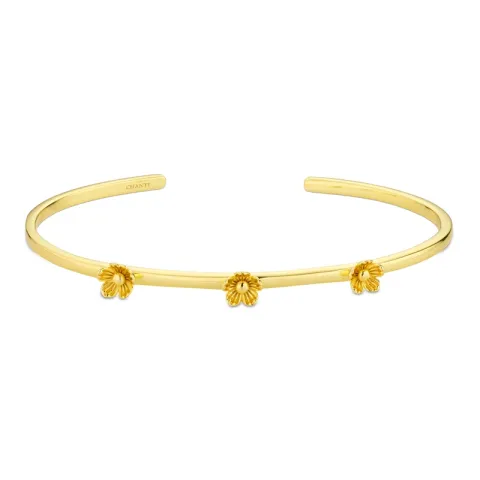 blommor armband i förgylld mässing - Eliné