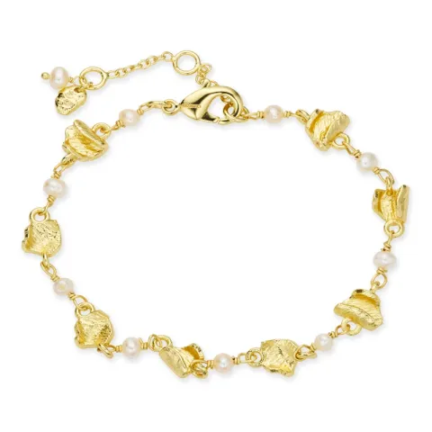 pärla armband i förgylld mässing - Eliné