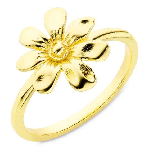 blommor ring i förgylld mässing - Eliné