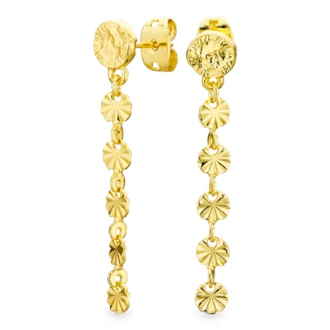 långa örhängen i förgylld mässing - Eliné