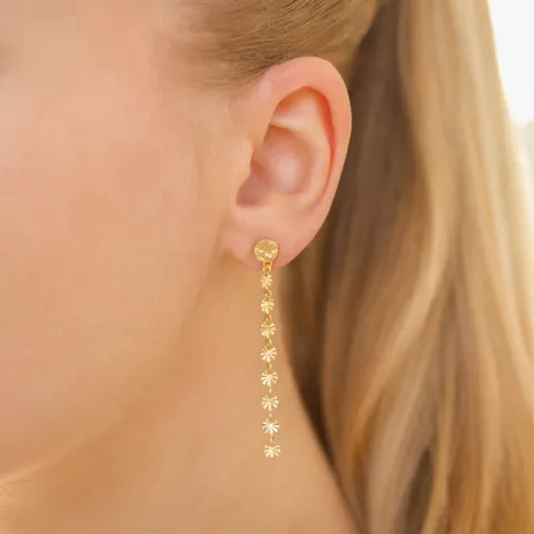 långa örhängen i förgylld mässing - Eliné