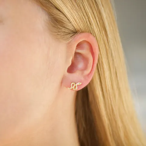 ormar örhängen i förgylld mässing - Eliné