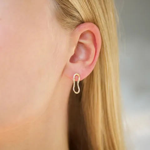 örhängen i förgylld mässing - Eliné