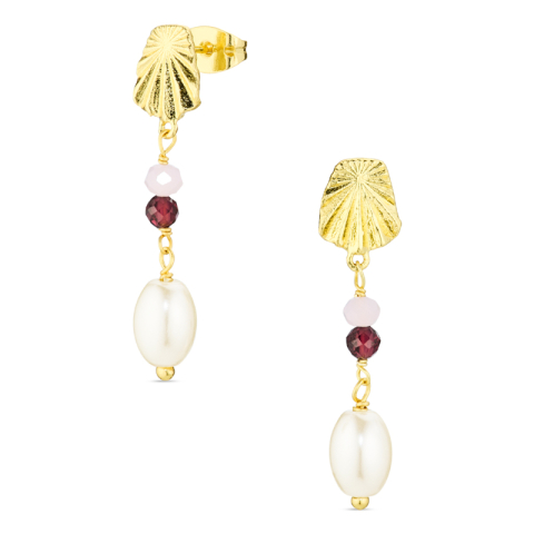 örhängen i förgylld mässing - Eliné