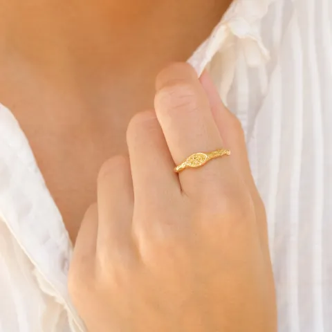 ring i förgylld mässing - Eliné