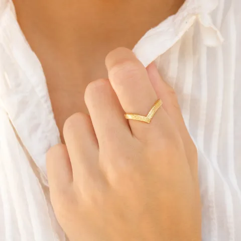 ring i förgylld mässing - Eliné